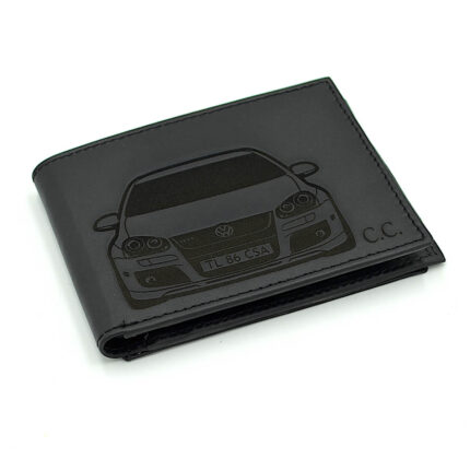 cadou barbati portofel piele personalizat cu autoturism golf