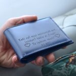 cadou personalizat portofel barbati slim albastru2