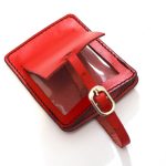 cadou set husa pasaport si tag eticheta bagaj personalizate piele rosie2