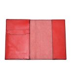 cadou set husa pasaport si tag eticheta bagaj personalizate piele rosie4