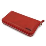portmoneu dama personalizat dama rosu piele