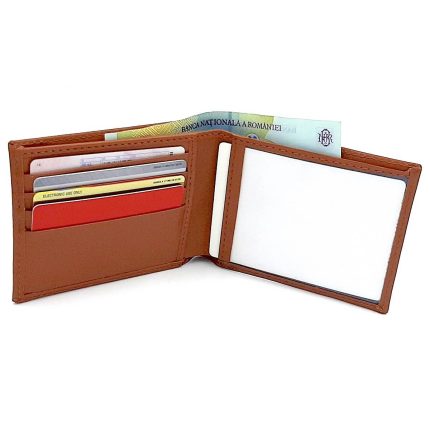 portofel barbati minimal slim piele maro3