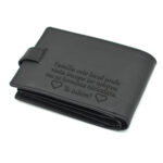 portofel barbati piele neagra personalizat pe spate cadou