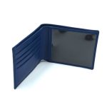 portofel barbati slim albastru piele