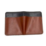 portofel barbati vertical bicolor maro negru piele naturala5