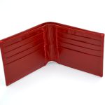 portofel carduri rosu slim barbati piele naturala2