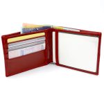 portofel rosu slim barbati piele naturala3