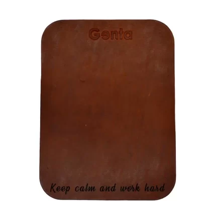 cadou mousepad personalizat piele crupon maro inchis