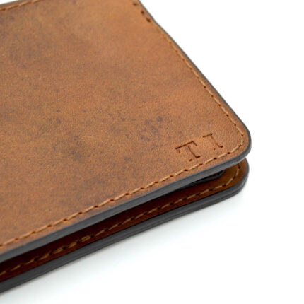 cadou portofel barbati handmade personalizat cu initiale1