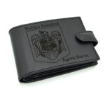 cadou barbati portofel piele stema romaniei politia romana