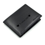 cadou barbati portofel personalizat piele neagra