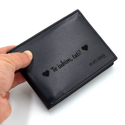 cadou barbati portofel personalizat te iubim tati1