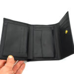 cadou portmoneu de dama piele naturala negru2