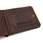 portofel barbat piele maro vintage inchidere interioara personalizat cadou1
